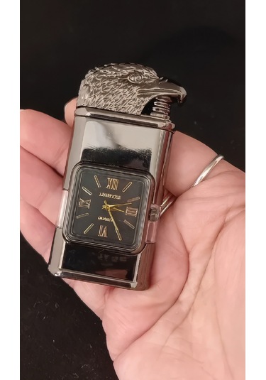 Kartal Başlıklı Saatli Çakmak Çok Renkli