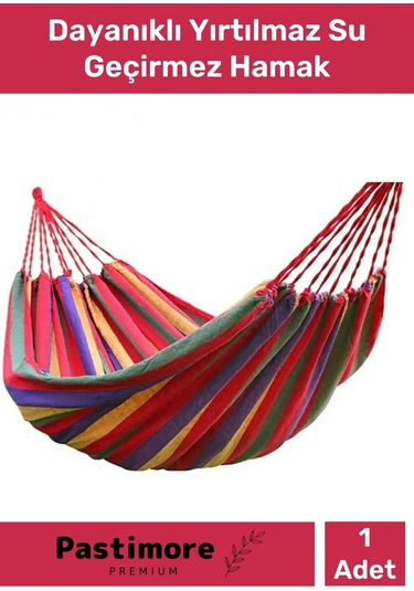 Premium Dayanıklı Yırtılmaz Su Geçirmez Kamp Piknik Bahçe Balkon Outdoor Kamp Salıncak Hamak Çok Renkli