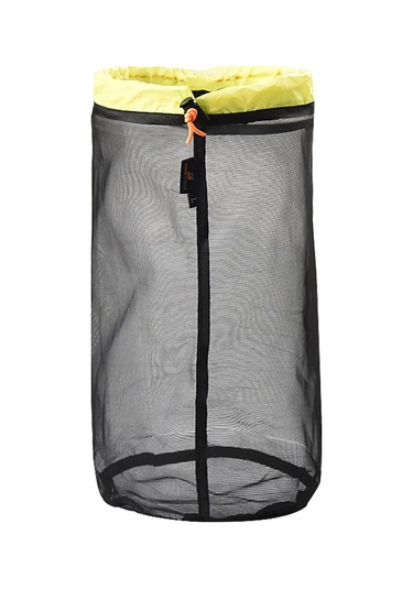 Luckstone Boyut L Seyahat Kamp Kaynağı Ipli Örgü Çamaşır Saklama Çantası Balık Ağı Kolay Katlanır Organizatör - Siyah/Yeşil