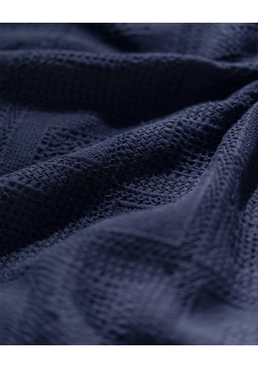 Madame Coco Froncois Tek Kişilik Yatak Örtüsü 8684427000915 Lacivert