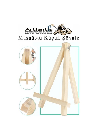 Küçük Akrobat Şövale Masaüstü 3 Adet Mini Katlanabilir Tuval Çerçeve Fotoğraf Sövale Ressam Sehbası Resim Standı