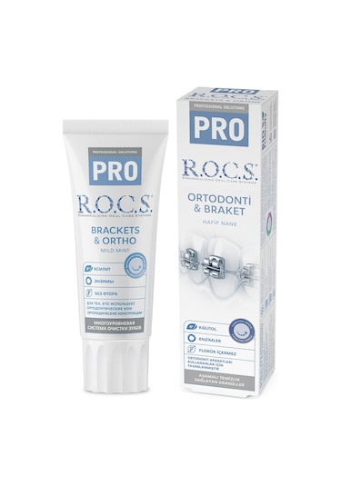 Rocs Pro Brackets & Ortho Diş Macunu 74 gr