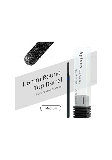 Hytoos Pro Siyah Elmas Tırnak Matkap Uçları Rus Tırnak Eti Ucu Tırnak Matkap Ölü Cilt Tırnak Eti Temizleyici Çivi Ön Tedavi Araçları Kırmızı