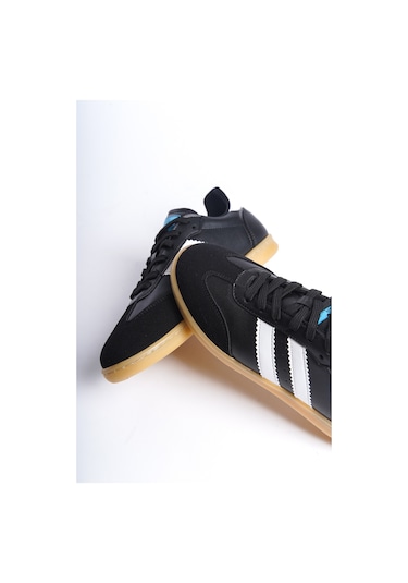 Garantili D30004 Günlük Ortopedik Kadın Sneaker Spor Ayakkabı Siyah-beyaz