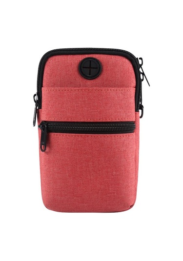 Su Geçirmez Çapraz Telefon Çantası - Küçük Ve Pratik Cep Çantası, Mini Boy Fonksiyonel Aksesuar, Günlük Kullanım İçin Şık Ve Dayanıklı Kırmızı