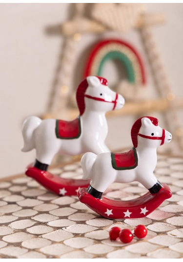 The Mia Dekoratif Yılbaşı Süsü Figür At 13x4x15 Cm 1 Adet