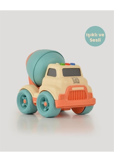 Let's Be Child Sesli Ve Işıklı Minik Mikser 31018 Bej - Turkuaz Mikserli, Çocuklar İçin Oyuncak Mikser