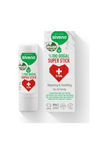Siveno %100 Doğal Super Stick Anlık Yatıştırıcı Onarıcı Organik Yalancı İğde Yağlı 6 G