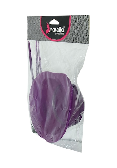 Nascita Saç Boyama Tası Fırça Tarak Seti 4'lü Mor