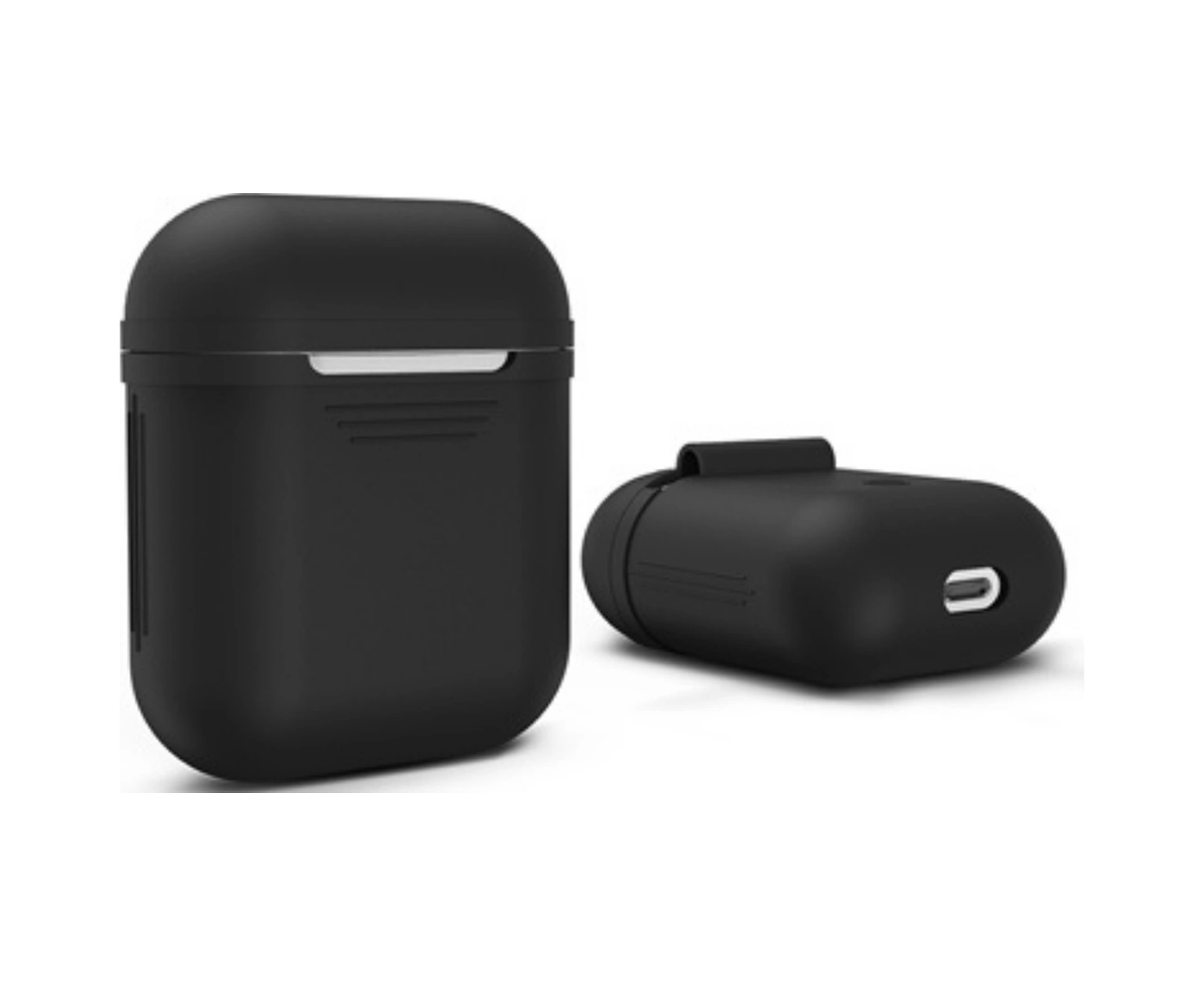 Airpod, Silikon Kılıf, Çoklu Renkler, Siyah, 2'li Paket Siyah