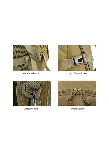 Junsunmay J013 30l Seyahat Açık Molle Sırt Çantası Yürüyüş Çantası Siyah