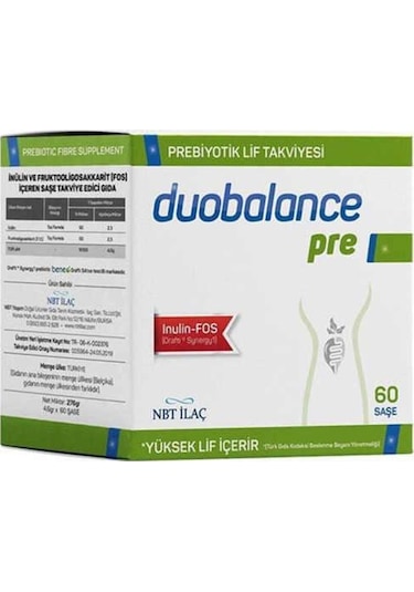 Nbt Life Duobalance Pre Prebiyotik Lif Içeren 60 Şase