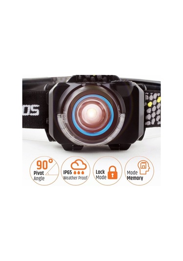 Evolite Eclipse 450 Lm. Ip65 Kafa Lambası Siyah