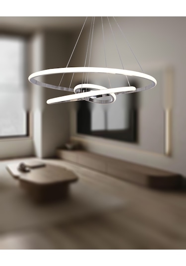 Tt300-3 Kr Tt Aydınlatma 3 Lü Krom Kaplama Sarı Işık Led Aviz Krom