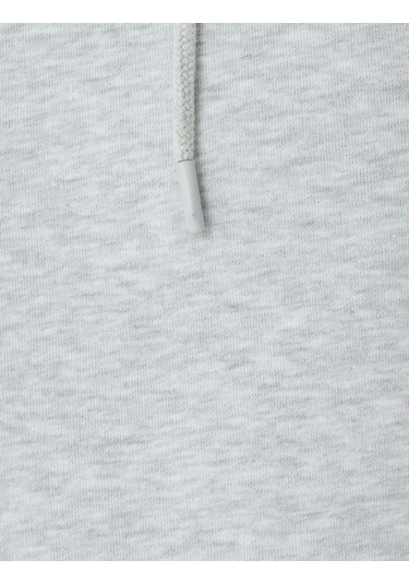 Koton Şardonlu Pamuklu Basic Kapşonlu Sweatshirt Gri 5wam70001mk Gri