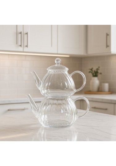 Brosilkat Cam Çaydanlık