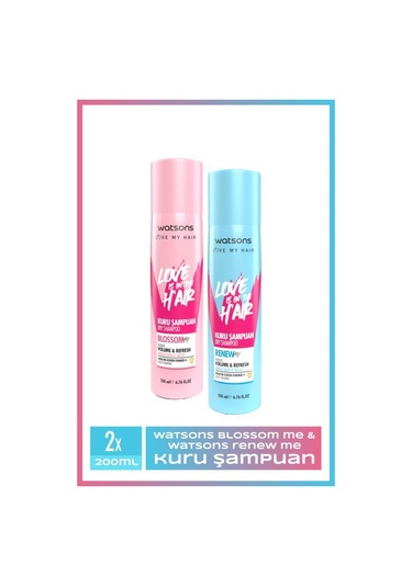 Renew Me Kuru Şampuan 200 Ml + Blossom Me Kuru Şampuan 200 Ml