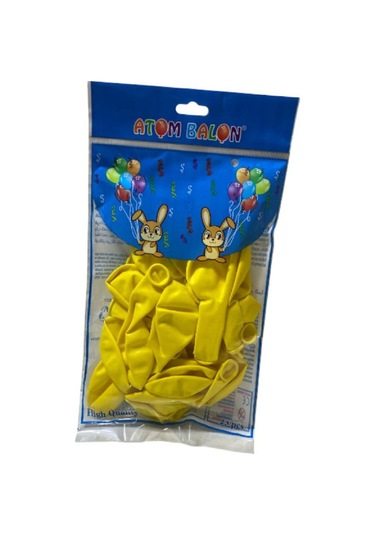 25 Adet Sarı K Balon Seti 2614 Sarı