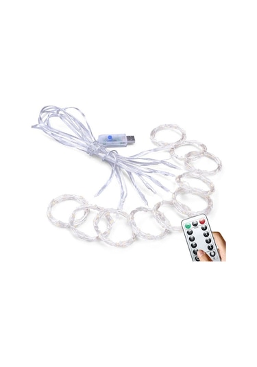 Mavi Perde Çelenk Led Dize Işıklar Festivali Noel Dekorasyon 8 Modu Usb Uzaktan Kumanda Tatil Peri Işıkları Yatak Odası Ev Için 3m W X2m H 200 Leds Mavi