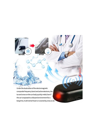 Dianziye Siyah Mini Araba Camu Buz Ve Kar Temizleyici - Hızlı İşleyen, Taşınabilir Plastik Aracı Buz Çözücü Aleti
