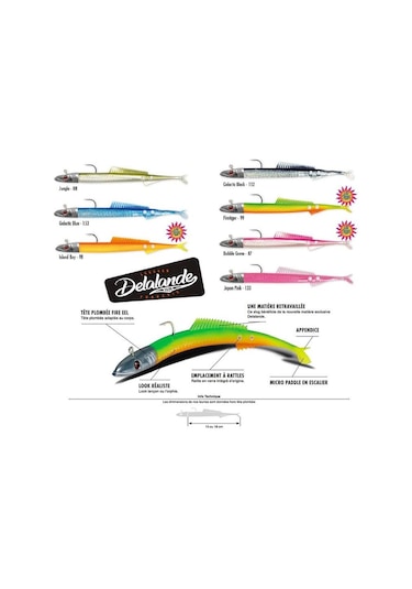 Delalande Fire Eel 130mm 20gr Silikon Yem