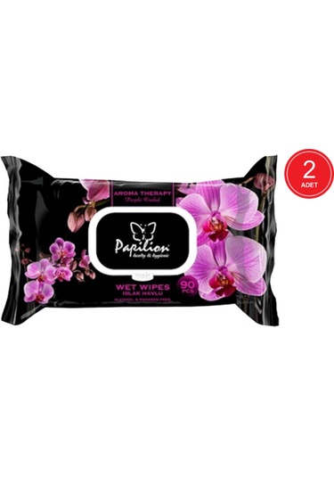 Papilion Aroma Terapi Orkide Kokulu Islak Havlu 2 X 90'Lı