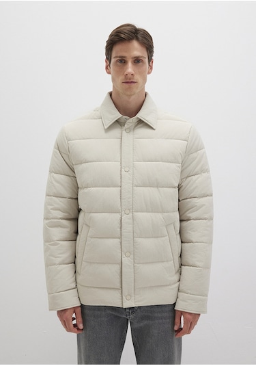 Mavi - Bej Şişme Mont 0110599-70144 Bej