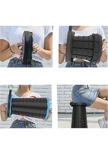 Bloomnest Taşınabilir Katlanır Seyahat Koltuğu Kamp Sandalyesi - Hafif & Uzun Ömürlü Siyah