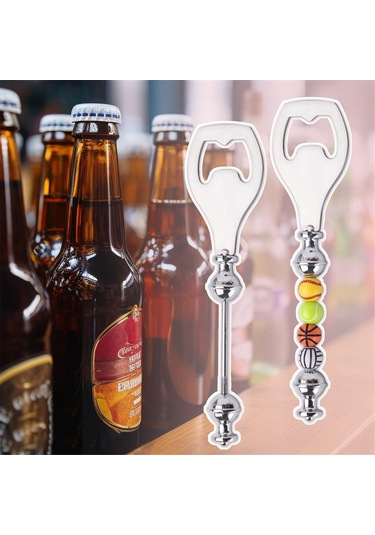 Gatherco 4'lü Paket Kendin Yap Boncuklu Bira Açacağı Metal Şişe Açacağı Dekoratif Boncuklu Şişe Açacağı Barmenler İçin Mutfak Aleti Diğer