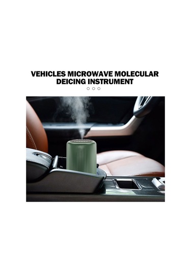 Yunboo Araç Ön Cam Buz Ve Toz Temizleyici, Mikrodalga Moleküler Vibrasyon Teknolojisi İle Hızlı Isıtma Ve Isı Sağlayıcı, Taşınabilir Plastik Araç Aksesuarı Koyu Yeşil