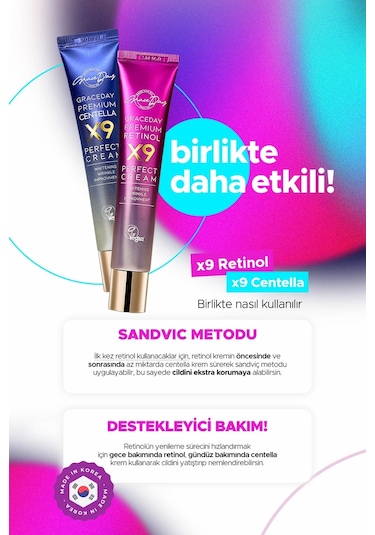 Grace Day Hassas Ciltler İçin Yatışmış Görünüm Sağlayan Centella İçeren Vegan Bakım Kremi x9Centella