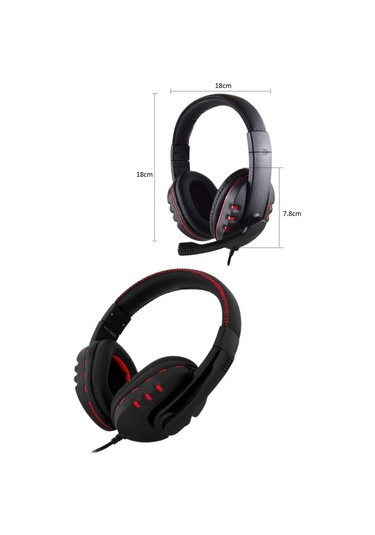 Mikrofonlu Gamer Kulaklık Oyuncu Kulaklığı Yüksek Ses Kaliteli Stereo Yumuşak Yastıklar