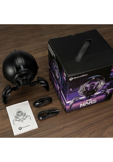 Gravastar Mars Pro 20w Bluetooth Hoparlör, Taşınabilir Stereo Ses Bombası, Rgb Işıklı Ve Şarj Standı