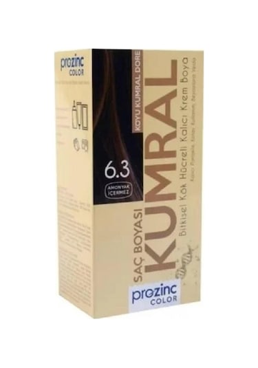 Prozinc Color Amonyaksız Bitkisel Kalıcı Saç Boyası 6-3 Kumral