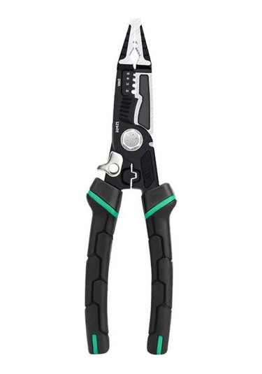 Dancemonkey Çok Fonksiyonlu Yüksek Karbon Çelik Pense - Kaymaz Saplı, Yaylı, Elektrik Yalıtımlı