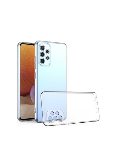 Logis Samsung Galaxy Uyumlu A13 Kılıf Süper Silikon Şeffaf Şeffaf