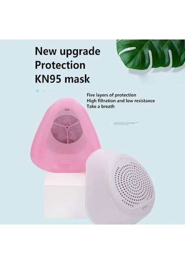 Skycity Yenilendiği Silikon Maske, Kn95 Filtre 3 Adet , 5 Katlı Filtreleme, Toz-puç-singara Karşı, Yüksek Verimli, Solunum Kolay