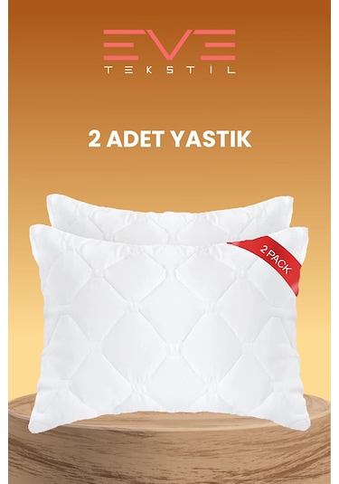 Eve Tekstil 2 Adet Diamond Plus Kapitone Yastık