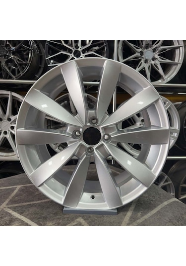 16 İnç 5x112 Lugano Golf Jetta Caddy Leon Uyumlu Gümüş Jant Model