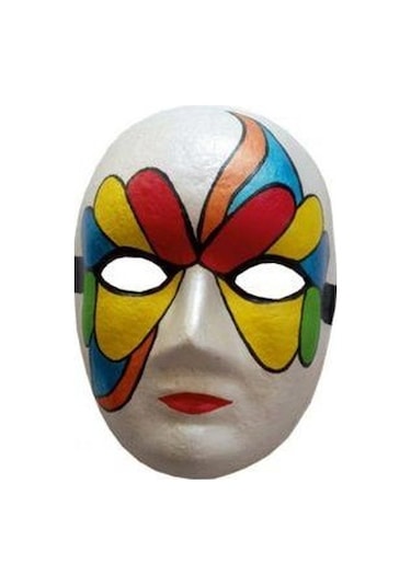 30 Adet Karton Boyanabilir Maske