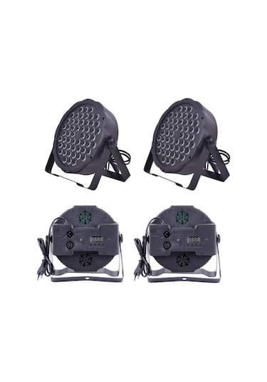 Dj Pro Par541 54x3 Watt Full Renkli Flat Led Par 2li Hazır Paket