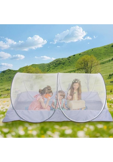 Sones Kamp, Açık Hava, Toplantı, Cibinlik, Ücretsiz Kurulum, Taşınabilir Seyahat, Şifreli, Sivrisinek Önleyici Çadır, Renk: Beyaz