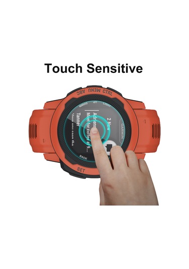 2 Adet Enkay 0.2mm 9h Temperli Cam Ekran Koruyucu Garmin Instinct 2s İçin Film İzle
