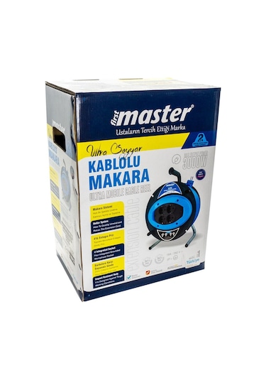 Master 505436 Ultra Plastik Gövde Makaralı Kablo 3x2.5mm 50 Metre
