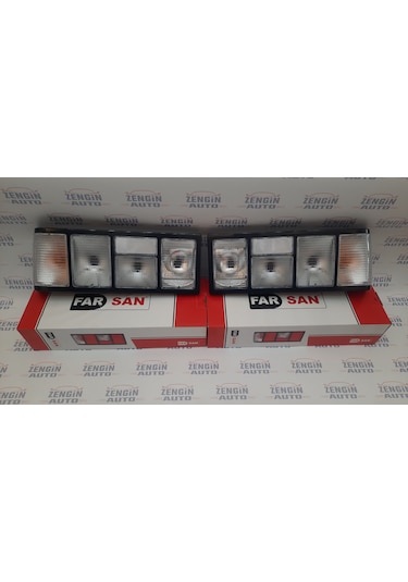 Tofaş Doğan Şahin Uyumlu Sağ Sol 1 Çift Şeffaf Beyaz Stop