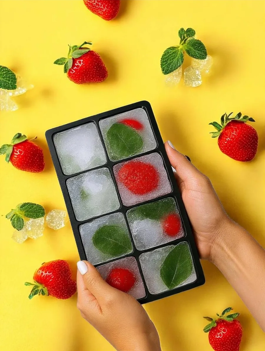 Vesna Krasna Silikon Buz Kalıbı Büyük Hücreli 8 Adet 345264291 Siyah