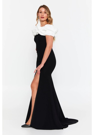 Şeref Vural Kadın Büyük Beden Derin Yırtmaçlı Balık Form Maxi Abiye Elbise 8319 Siyah-beyaz Siyah-beyaz Şeref Vural Kadın Büyük Beden Derin Yırtmaçlı Balık Form Maxi Abiye Elbise 8319 Siyah-beyaz Siyah-beyaz