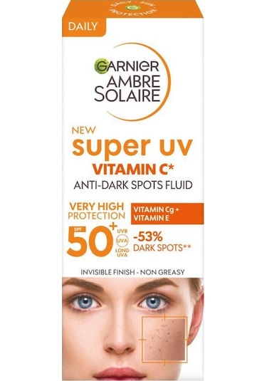 Garnier Ambre Solaire Super Uv C Vitamini Koyu Leke Karşıtı Fluid Krem SPF50+ 40 ML