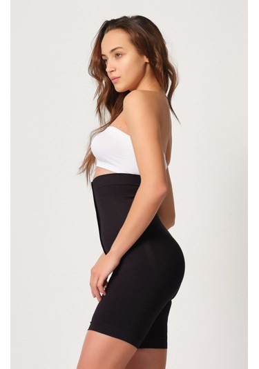 Emay Önden Agraflı Paçalı Boxer Korse 2087 Siyah