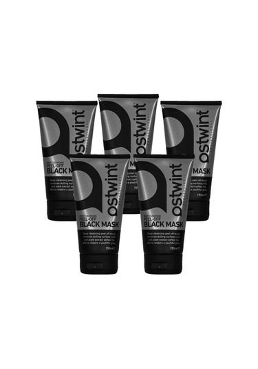Ostwint Black Mask - Soyulabilir Siyah Maske - 5 Adet